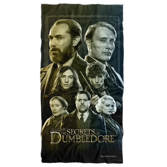 Fantastic Beasts The Secrets of Dumbledore Beach Towel, 30"x60", Character Portraits Beach Towel