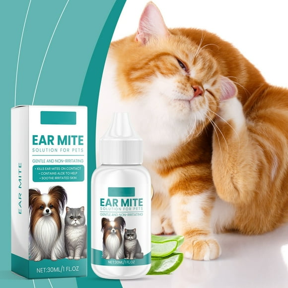 WIFKLSIIPG Pet Ear Cleansing Solution Cat and Dog Ear Canal Earwax Odor Cleaning Ear Cleaning Solution Can Ear 30ml