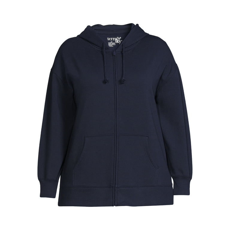 Terra Sky Women s Plus Size Zip Front Hoodie Walmart