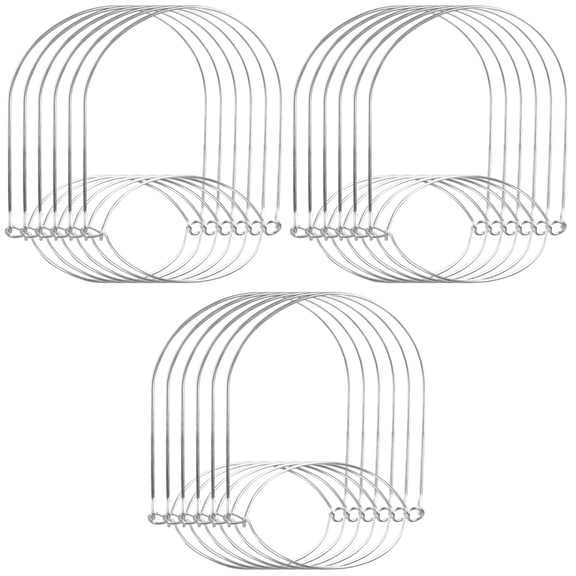 FRCOLOR 18 Pcs  Mason Jars Hangers Stainless Steel Wire Handles Universal Mason Jars Hanging Handles