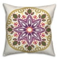 thumbnail image 2 of Creative Products Yellow Purple Decorative Medallion 20x20 Indoor / Outdoor Pillow, 2 of 3