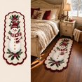 thumbnail image 5 of Christmas Runner Rug, 47.2 Inch Snowman Floor Mat, Holiday Decoration for Bedroom Fireplace Entryway A, 5 of 8
