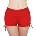thumbnail image 2 of Cheers US Swim Shorts Womens Stretchy Sporty Bathing Suit Bottoms Side V Slit Boyshorts Board Shorts, 2 of 7