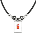 thumbnail image 1 of horus de navidad bowknot collar a mano colgante de cuerda de cuero Unbranded M, 1 of 3
