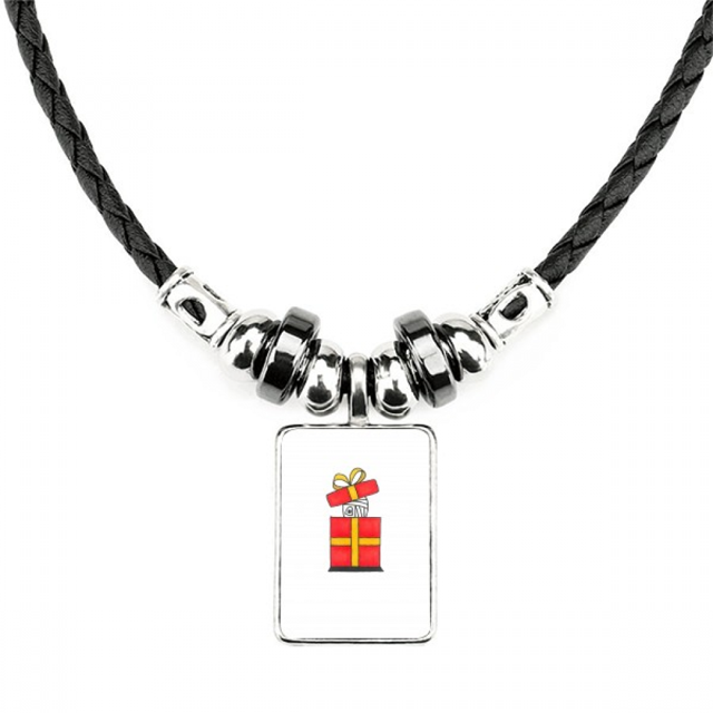 horus de navidad bowknot collar a mano colgante de cuerda de cuero Unbranded M