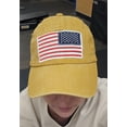 thumbnail image 5 of Waldeal American Flag Trucker Hat for Men Women, Military Tactical Veteran Dad Hat, Adjustable Embroidered Washed Cotton USA Flag Baseball Cap, 5 of 5