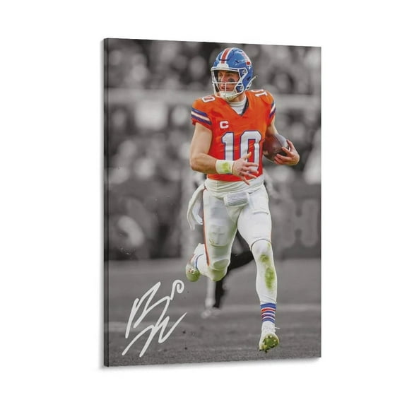 Bo Nix Canvas Poster Room Aesthetic Poster Print Art Wall Painting Canvas Posters Gifts Modern Bedroom Decor 24x36inch(60x90cm)