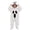 #01-White, variant on Kids Ghost HalloweenOutfit Outfits, Hooded Zip‑Up Fleece White Jumpsuit Ghost Print for Boys Girls Cosplay Party