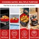 thumbnail image 4 of Freidoras de aire de silicona de 22cm, bandeja para hornear Pizza, pollo frito, cesta de silicona, sartén reutilizable, accesorios de revestimiento, 4 of 4