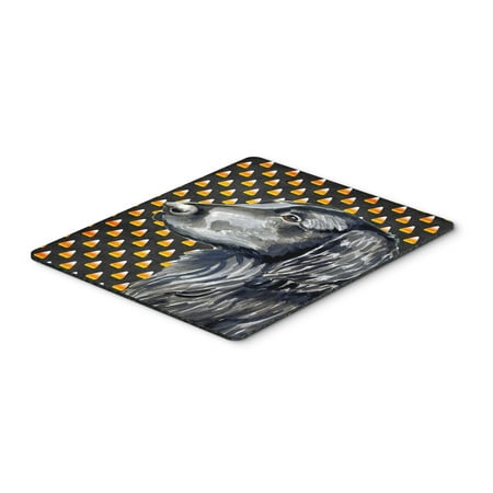 Flat Coated Retriever Candy Corn Halloween Mouse Pad, Hot Pad or Trivet