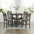 thumbnail image 4 of Ashley Furniture Wrenning Gray Counter Height Dining Table Set - Set of 5, 4 of 10