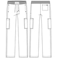 thumbnail image 5 of Med Couture Rothwear Touch Men's Straight Leg Scrub Pant 6 Pockets Royal MD, 5 of 5