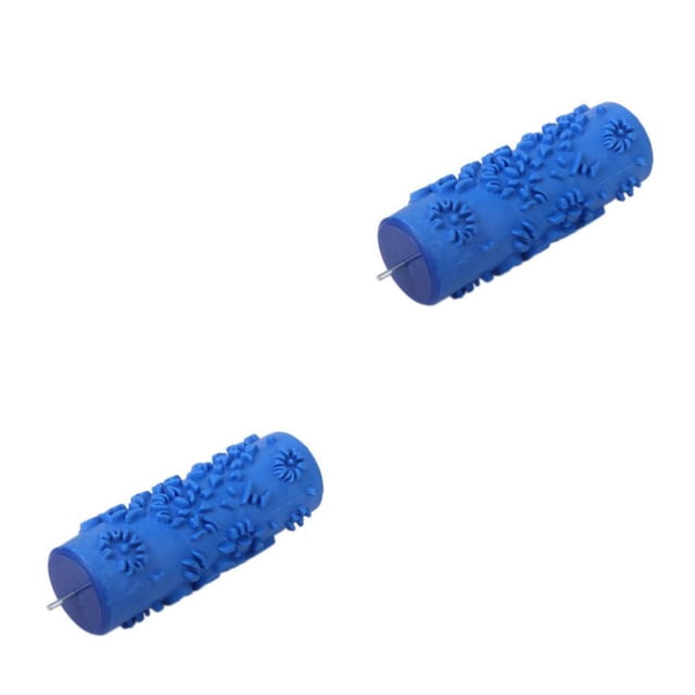 Minnieouse Wall Decoration Empaistic Flower Texture Painting Machine or Paint Roller 2piezas 2Q