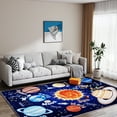 thumbnail image 2 of SARAG Solar System Kids Play Rug - Educational Space Theme Carpet for Playroom/Bedroom, Non-Slip Soft Toddler Activity Rug 5'x7', 2 of 8