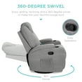 Best Choice Products Executive Swivel Massage Recliner Chair w/ Remote