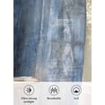 thumbnail image 6 of Sheer Curtains 54 Inch Length 2 Panels Set for Kitchen, Blue Semi Sheer Curtains for Windows, Retro Oil Painting Modern Abstract Art Aesthetics Voile Window Treatments Rod Pocket Curtain, 6 of 7