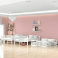 thumbnail image 6 of Triple Bunk Bed Full over Full over Full, Convertible into 3 Full Beds, or 1 Bunk Bed & 1 Platform Bed, Wood Triple Beds Frame with Slide, Ladders and Guardrail, No Box Spring Needed, White, D3837, 6 of 10