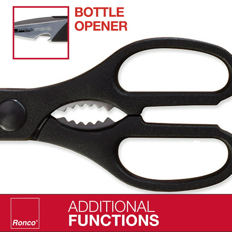 Chicago Cutlery Deluxe Multipurpose Stainless Steel Kitchen Shears with  Built-In Bottle Opener, For Left and Right Handed Users, Resists Rust,  Stains, for Sale in Stamford, CT - OfferUp