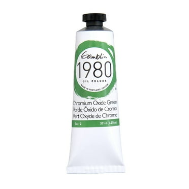 Gamblin 1980 Oil Color, 37ml, Chromium Oxide Green