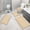 Biege, variant on MeyJey Bathroom Rugs Set of 3 Piece, Bath Mats, Microfiber Non Slip Shaggy Ultra Soft Bathroom Runner with U Shaped Contour Toilet Mat for Bathroom, Shower Inside Floor, Blue