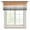 Orange, variant on Orange Gray Sheer Curtains Valances for Windows Farmhouse Retro Gradient Wooden Grain Chiffon Kitchen Valances for Cafe, Rod Pocket Voile Window Treatments Curtains for Living Room Bedroom, 42"x12"