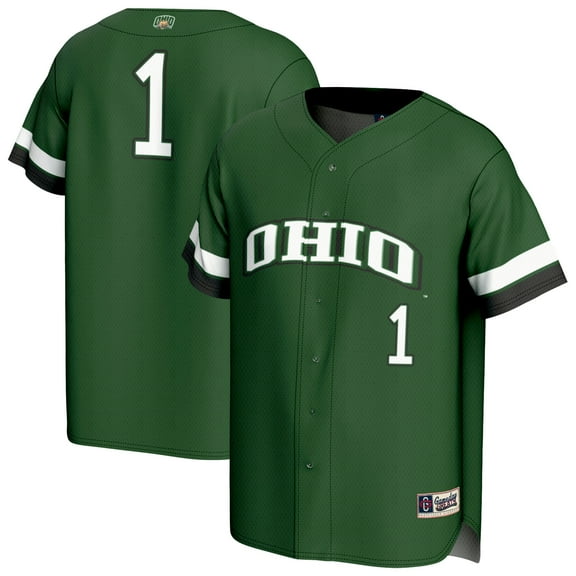 Youth GameDay Greats #1 Green Ohio Bobcats Lightweight Collegiate Baseball Fashion Jersey
