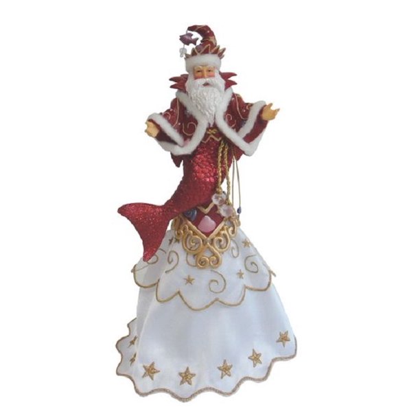 December Diamonds King Neptune Merman Festive Christmas Tree Topper