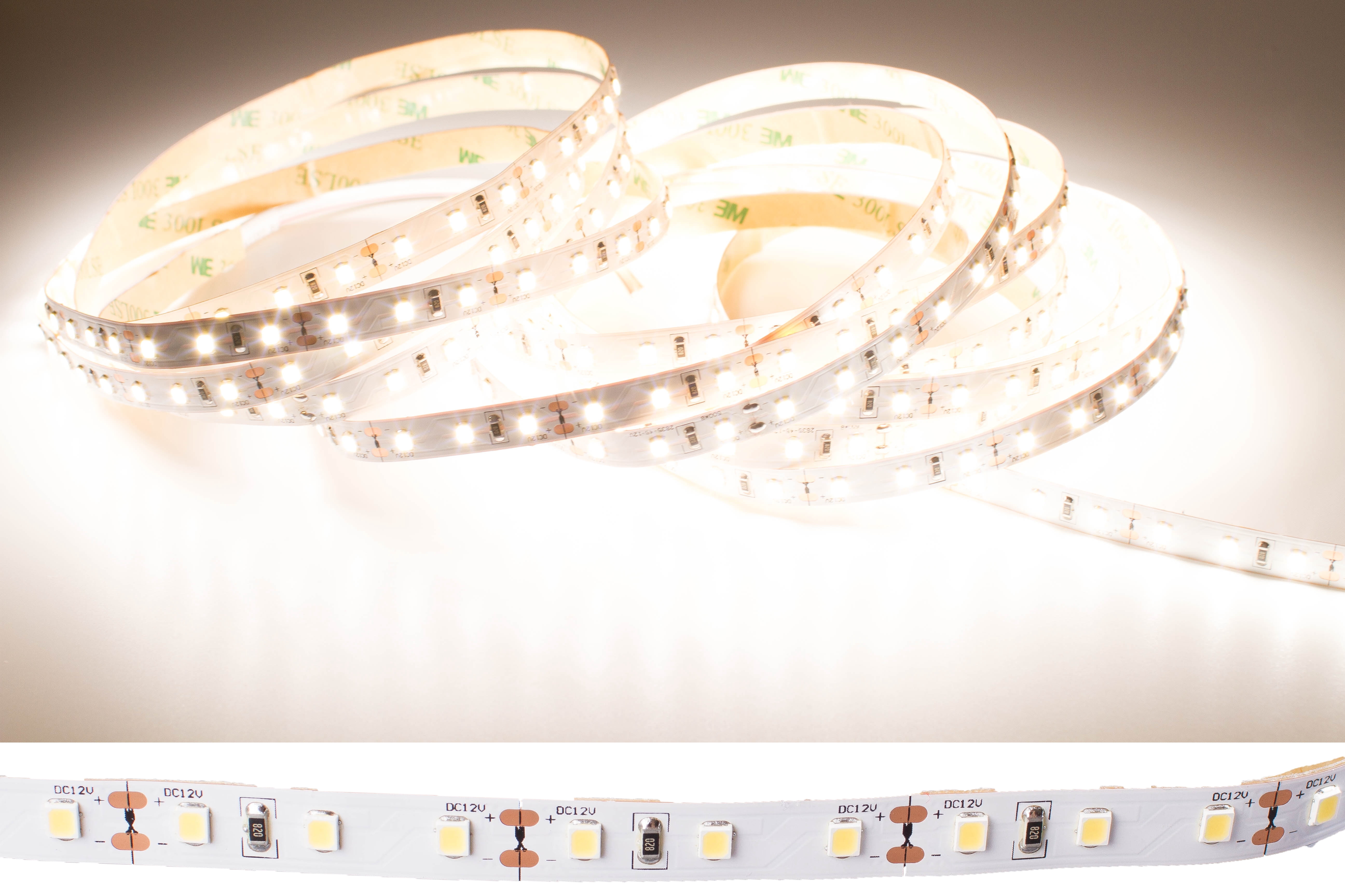 LEDUPDATES 95 CRI LED STRIP Light 450 LED chip per roll HIGH Brightness 2835 LED chip 4000K with 12v UL Listed Power Supply
