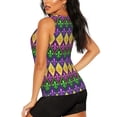 thumbnail image 3 of Fotbe Mardi Gras4 Blusas Sin Mangas para Mujer – Estilo Casual, Corte Suelto, Slim-Fit, Cuello Redondo Deportivo, Tops de Verano para Gimnasio y Yoga-Medium, 3 of 7