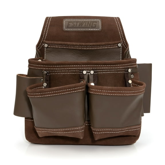 Estwing 94750 9-Pocket Full Leather Framer's Tool Belt Pouch