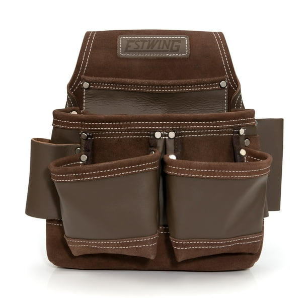 Estwing 94750 9-Pocket Full Leather Framer's Tool Belt Pouch Estwing 94750 9-Pocket Full Leather Framer's Tool Belt Pouch