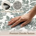 thumbnail image 6 of ODIKA 8'x10' Washable Area Rug Grey Vintage Cottagecore Symmetrical Motif Delicate Ivory Woodland for King Size Bedroom Under Bed, Master Suite, Non-Shedding, Easy Care, 6 of 7
