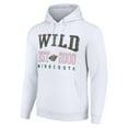 thumbnail image 2 of Men's Starter White Minnesota Wild  Graphic Pullover Hoodie, 2 of 3
