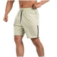 thumbnail image 7 of TKYCMSUAKI Mens Big and Tall Shorts Lightweight Quick Dry Breathable Solid Color Workout Short Comfy Elastic Waisted Drawstring Athletic Shorts with Pockets, 7 of 7