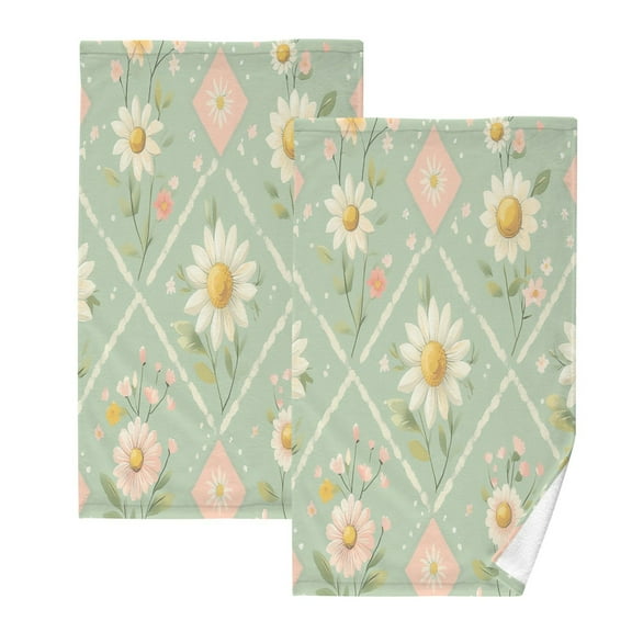 BZSMCE Face Towel Hand Towel Bath Towel Cotton Bath Towel Sets Hand Bath Towels Fashion Pastel Petals Pattern