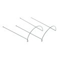 thumbnail image 1 of Juego de soporte para jardín, paquete de 2 soportes para plantas de jardín de metal semiredondos Afortunado Sencillez, 1 of 5