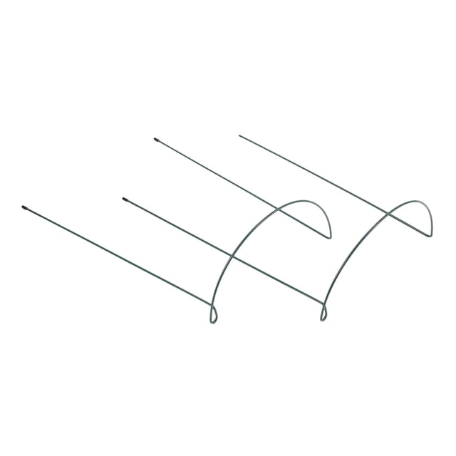 Juego de soporte para jardín, paquete de 2 soportes para plantas de jardín de metal semiredondos Afortunado Sencillez