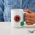 thumbnail image 4 of CafePress - Peanuts Snoopy Circle Large Mug - 15 oz Ceramic Large White Novelty Mug, 4 of 6