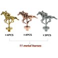 thumbnail image 4 of Juego de mesa Metal Horse para carreras de caballos Grhonior Classic, 4 of 7