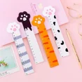 thumbnail image 2 of 1pc Cute Cats Paw Blingbling Clear Measuring Ruler Student Creative Stationery 15cm 02-15cm-1pcs, 2 of 6