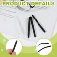 thumbnail image 3 of Uxcell 8 Pairs Eye Glass Replacement Temples, Silicone Anti-Slip Eyeglass End Tips Glasses Retainers Fits 2x2mm for Square Thin Metal Eyeglass Sunglasses Temple, Black/Clear, 3 of 6