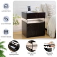thumbnail image 7 of Cubehom 2 Set of Nightstands LED Night Stand Modern Nightstand with 3 Drawers LED Bedside Tables for Bedroom, Living Room, 7 of 7