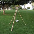 thumbnail image 4 of Maoww Camping Campfire Tripod Board Plate with Adjustable Chain for Hanging Cookware Campfire Tripod Board Plate for Outdoor Cooking, 4 of 9