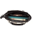 thumbnail image 5 of Lsque Vintage Farm Pigs Pattern Leather Rivet Shoulder Bag – Elegant Genuine Leather & Microfiber PU Crossbody with Detachable Adjustable Strap, 5 of 5