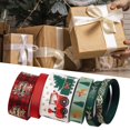 thumbnail image 5 of Farfi 1 juego de cintas lisas con alta solidez al lavado decoración de poliéster cinta de regalo de Navidad compacta, 5 of 5
