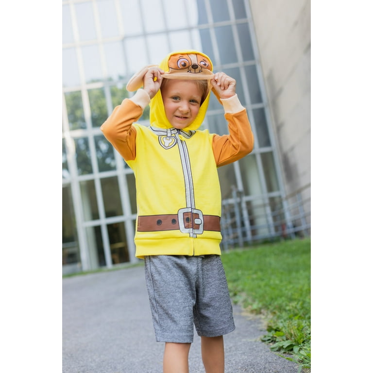 Paw Patrol Rubble Toddler Boys Fleece Zip Up Hoodie Toddler to Little Kid Walmart