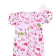 thumbnail image 2 of WIBACKER Soft Cotton Pajamas for Newborn Baby Girls, 2 Way Zipper Sleeper, Footed and Footless PJs, 2 of 5