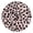 Black, variant on Leopard Print Pattern Wall Clock 10in Round Artistic Oil Painting Home Decor Desk Table Clock
