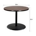 thumbnail image 5 of Hampden Furnishings Bennet Collection Steel Frame 36" Round Top, Round Base, 42" Height, Cafe Table, Black Frame/Mahogany Top, 5 of 5