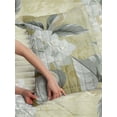 thumbnail image 3 of Floral Reversible Bedspread Set, Blooming Hydrangea Flowers Leaves Bouquet Vintage Style Spring Nature Print, Pillow Shams & Comforter Microfiber Bedding Set, 3 Sizes, Khaki Ivory, by Ambesonne, 3 of 4